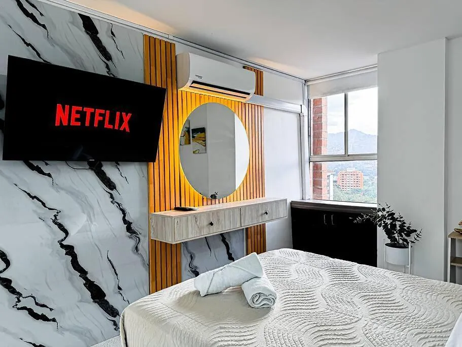 Daire Exclusivo Apartamento En Poblado Con Ac A 1 Min Provenza Medellín Kolombiya